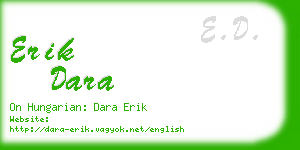 erik dara business card